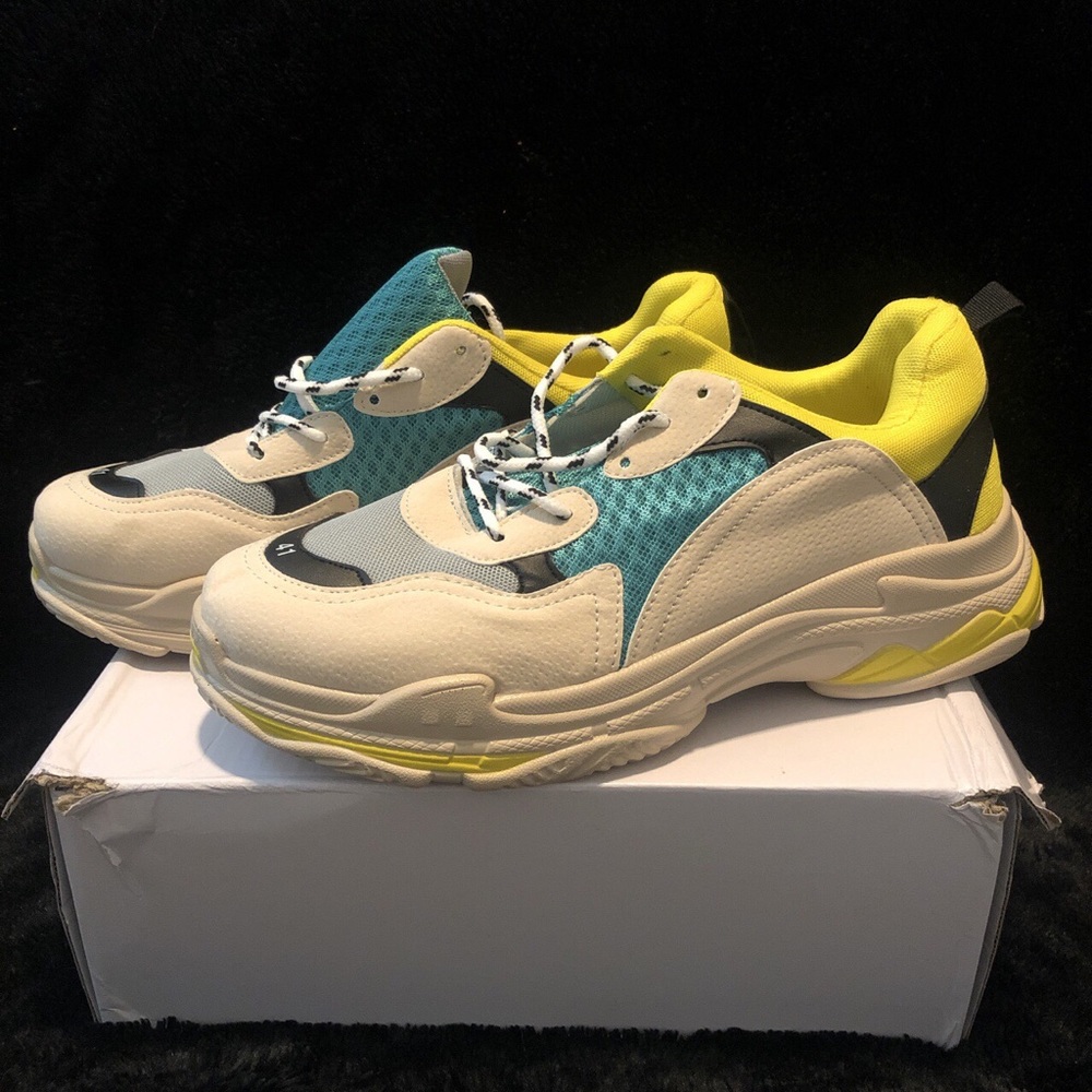 Colour block chunky sneakers